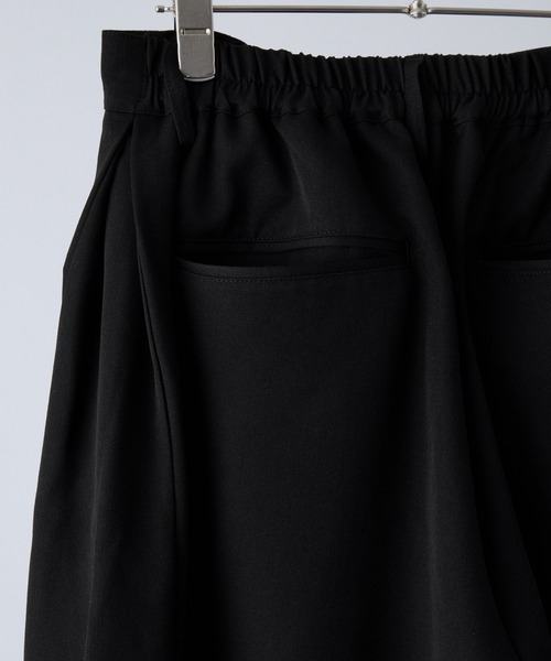 VELNUS（ベルナス）の「【VELNUS】Side tuck design front pocket wide slacks/サイドタックデザイン フロントポケットワイドスラックス（スラックス・メンズ・ブラック/ホワイト/ブラック系・L/M/S）」の20枚目の写真