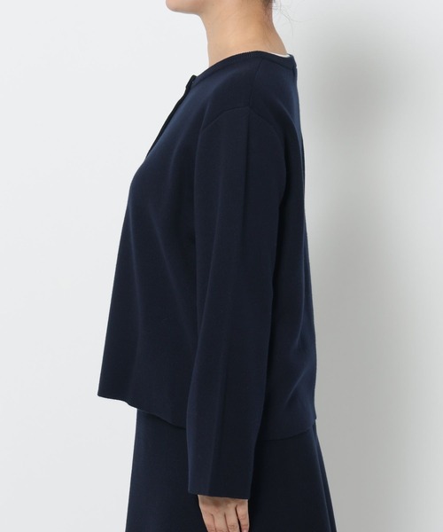 studio CLIP(スタディオクリップ)の「12ゲージボタンカーディガン《オケージョン2025AW》(カーディガン/ボレロ・レディース・チャコール/ネイビー・FREE)」の12枚目の写真