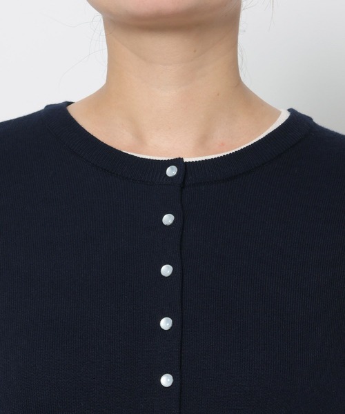 studio CLIP(スタディオクリップ)の「12ゲージボタンカーディガン《オケージョン2025AW》(カーディガン/ボレロ・レディース・チャコール/ネイビー・FREE)」の14枚目の写真
