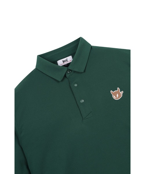 WAAC（ワック）の「MENS ベーシック長袖ポロシャツ（ポロシャツ・メンズ・グリーン系/ベージュ/グレー・MEDIUM/LARGE/X-LARGE/SMALL）」の17枚目の写真