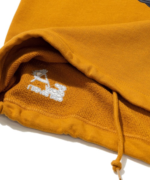 go slow caravan(ゴースローキャラバン)の「空紡糸裏毛 スキレットピザ猫 ヘムスピンドル フーディー(パーカー・メンズ・タン/アイボリー・SMALL/MEDIUM/LARGE/X-LARGE)」の10枚目の写真