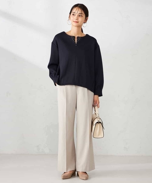 a.v.v(アーヴェヴェ)の「ダンボールプルオーバー【セットアップ可】(スウェット・レディース・ブラウン/ネイビー/グレー系その他・40/36/38)」の7枚目の写真