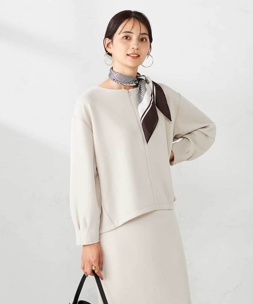 a.v.v(アーヴェヴェ)の「ダンボールプルオーバー【セットアップ可】(スウェット・レディース・ブラウン/ネイビー/グレー系その他・40/36/38)」の22枚目の写真