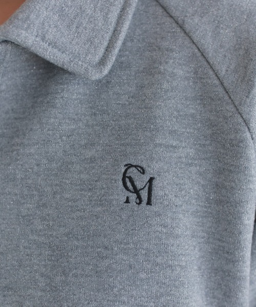 ECLAM(クラム)の「ラメ入り刺繍ポロスウェット(スウェット・レディース・杢グレー・M/L)」の22枚目の写真