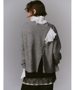 セール】【RE: Number (N)ine】FEATHERY YARN ARGYLE JACQYARD KNIT
