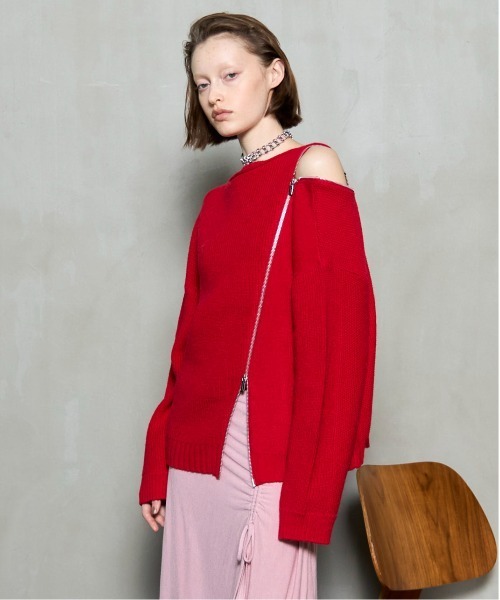 Long Zipper Knit Pullover / ロングファスナ－ニット（ニット