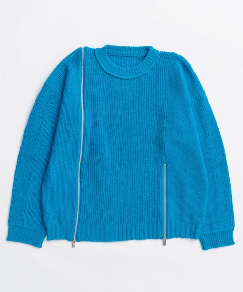 maison Special 長袖ニット Long Zipper Knit Pullover / ロングファスナ－ニット（ニット