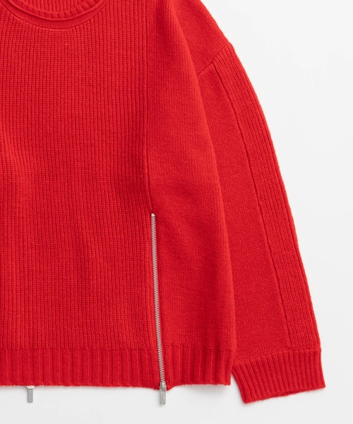 Long Zipper Knit Pullover / ロングファスナ－ニット（ニット