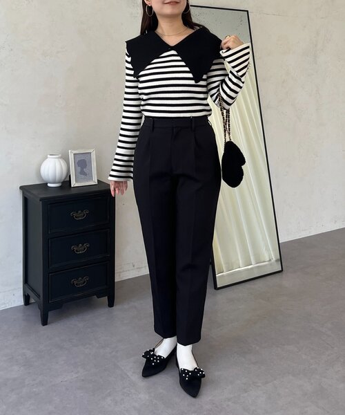 prose verse（プロズヴェール）の「スリムテーパードパンツ（その他パンツ・レディース・ブラック・PL/PM/LARGE/MEDIUM/TL）」の14枚目の写真