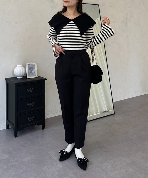 prose verse（プロズヴェール）の「スリムテーパードパンツ（その他パンツ・レディース・ブラック・PL/PM/LARGE/MEDIUM/TL）」の17枚目の写真