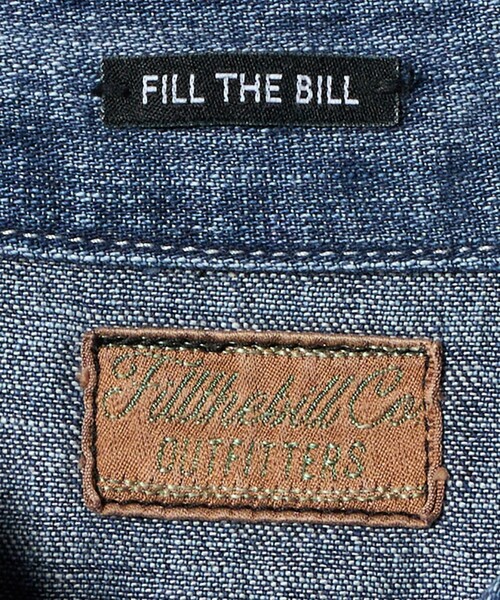 FILL THE BILL（フィルザビル）の「＜FILL THE BILL＞デニム シャツ（シャツ/ブラウス・レディース・ネイビー・0）」の8枚目の写真