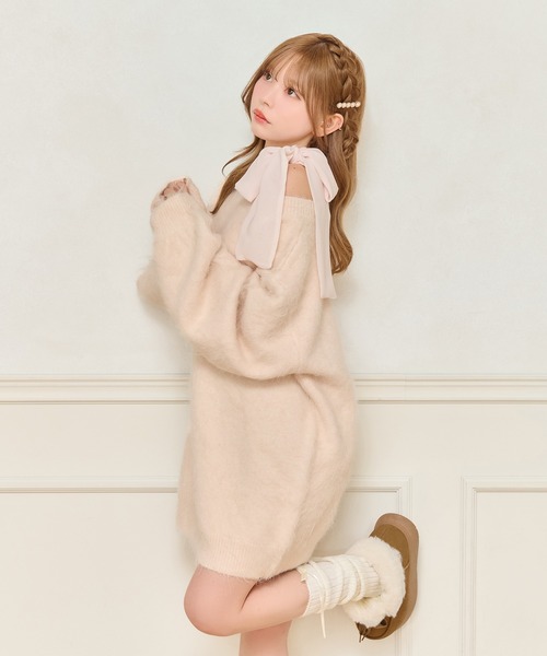 apres jour（アプレジュール）の「【リボン取り外し可能】カップ付きリボンインナー（キャミソール・レディース・オフホワイト/ブラック/ブラック系その他2/ブラック系その他・フリー/X-LARGE）」の13枚目の写真