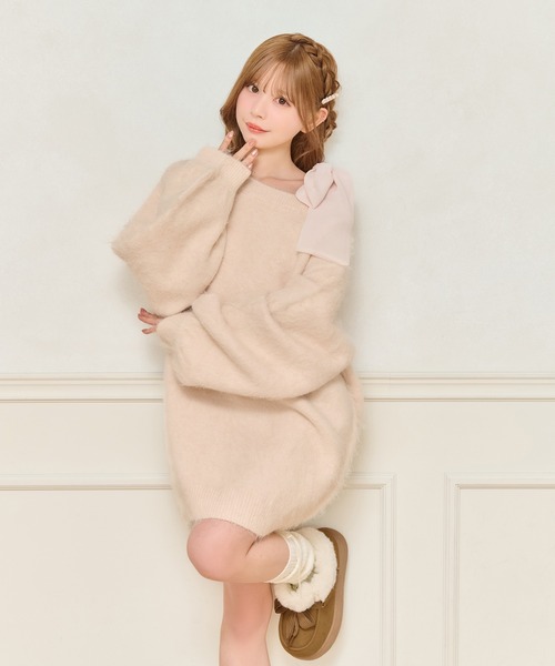 apres jour（アプレジュール）の「【リボン取り外し可能】カップ付きリボンインナー（キャミソール・レディース・オフホワイト/ブラック/ブラック系その他2/ブラック系その他・フリー/X-LARGE）」の11枚目の写真