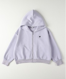 Right-on（ライトオン）の「【VIVIAN BLUE】ダンボールジップパーカー（ フード付き カジュアルスタイル ロゴアクセント 軽量 保温性）（ブルゾン・キッズ）」