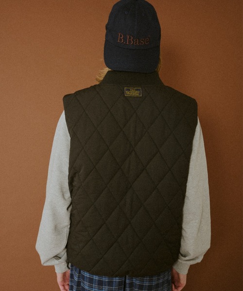 BROKEN BASE(ブロークンベース)の「Quilted Vest / キルテッドジャケット(ダウンベスト・メンズ・パープル/ブラック・MEDIUM/LARGE)」の16枚目の写真