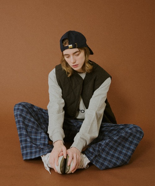 BROKEN BASE(ブロークンベース)の「Quilted Vest / キルテッドジャケット(ダウンベスト・メンズ・パープル/ブラック・MEDIUM/LARGE)」の19枚目の写真