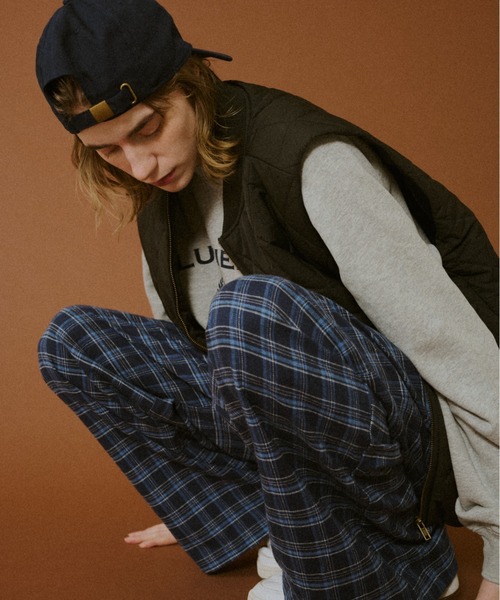 BROKEN BASE(ブロークンベース)の「Quilted Vest / キルテッドジャケット(ダウンベスト・メンズ・パープル/ブラック・MEDIUM/LARGE)」の21枚目の写真
