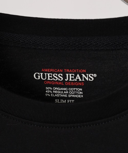 GUESS JEANS(ゲスジーンズ)の「GUESS JEANS GJ SS CN SLIM AMERICAN TR ICONIC TEE ゲス スリムフィット Tシャツ(Tシャツ/カットソー・レディース・ブラック・S/M/L)」の6枚目の写真