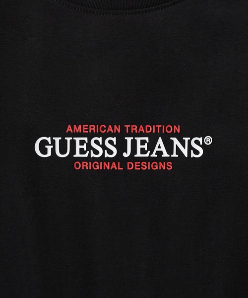 GUESS JEANS(ゲスジーンズ)の「GUESS JEANS GJ SS CN SLIM AMERICAN TR ICONIC TEE ゲス スリムフィット Tシャツ(Tシャツ/カットソー・レディース・ブラック・S/M/L)」の7枚目の写真
