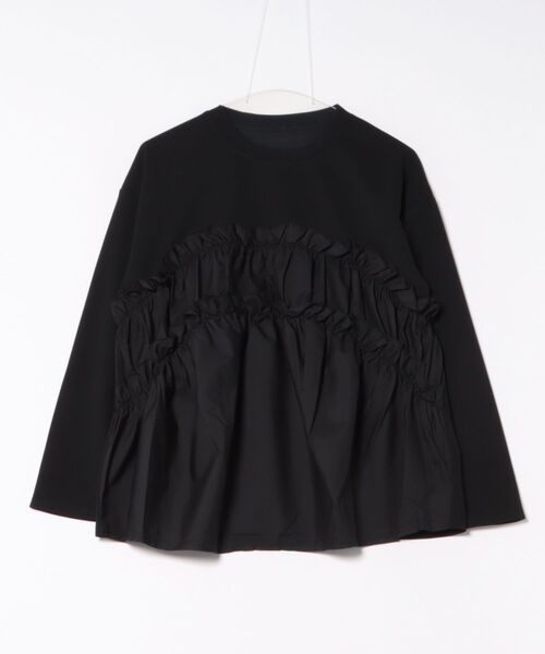 each(イーチ)の「ギャザービスチェレイヤードライクプルオーバー(Tシャツ/カットソー・レディース・ホワイト/ブラック・FREE)」の20枚目の写真