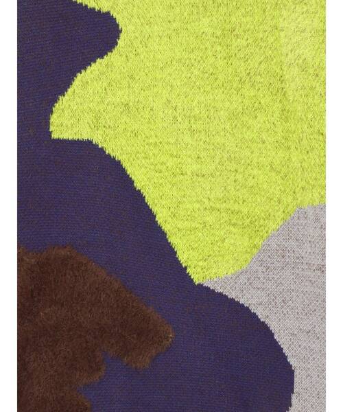 UN3D.（アンスリード）の「MIX CAMOUFLA JACQUARD TOP / ミックスカモフラジャガードドッキングトップ（ニット/セーター・レディース・ブラック/グレー・FREE）」の6枚目の写真