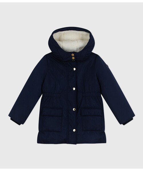 PETIT BATEAU(プチバトー)の「フード付きジャケット(ダウンジャケット/コート・キッズ・ネイビー・6YEAR/8YEAR/10YEAR/12YEAR)」の1枚目の写真