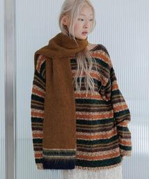 KBF | マルチボーダールーズニット(ニット/セーター)