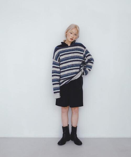 KBF（ケイビーエフ）の「マルチボーダールーズニット（ニット/セーター