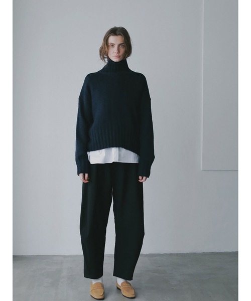 HER.(ハー)の「ハイネックニットプルオーバー(ニット/セーター・レディース・ネイビー/オフホワイト/ベージュ・フリー)」の11枚目の写真