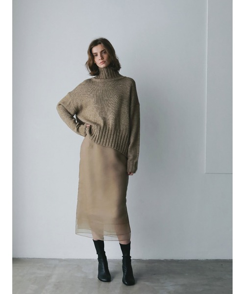 HER.(ハー)の「ハイネックニットプルオーバー(ニット/セーター・レディース・ネイビー/オフホワイト/ベージュ・フリー)」の16枚目の写真