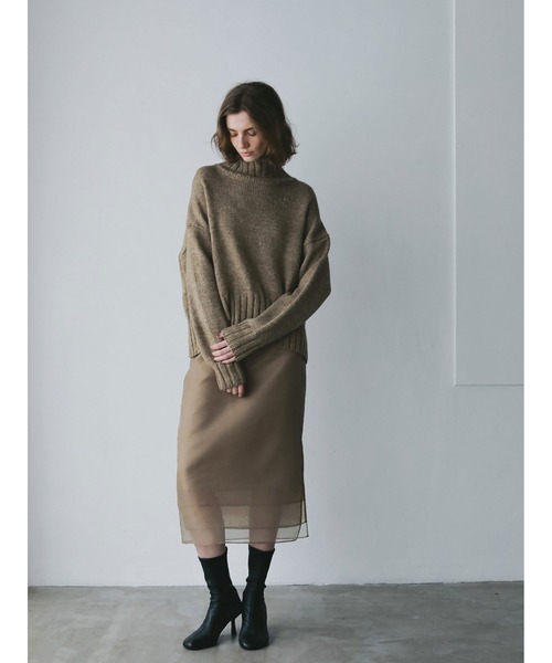 HER.(ハー)の「ハイネックニットプルオーバー(ニット/セーター・レディース・ネイビー/オフホワイト/ベージュ・フリー)」の17枚目の写真