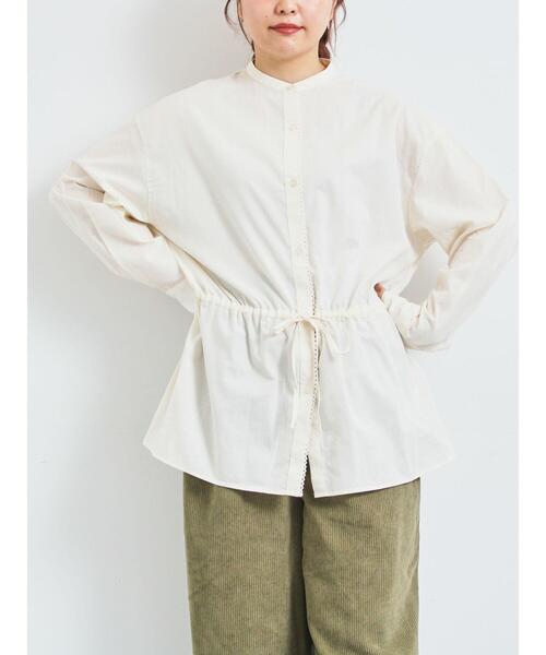 SM2(エスエムツー)の「無地柄アソートドロストブラウス(シャツ/ブラウス・レディース・オフホワイト/ブルー/キナリ・F)」の3枚目の写真