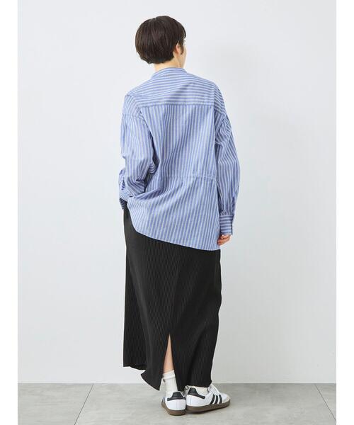 SM2(エスエムツー)の「無地柄アソートドロストブラウス(シャツ/ブラウス・レディース・オフホワイト/ブルー/キナリ・F)」の7枚目の写真