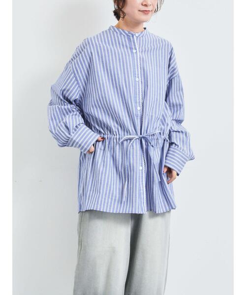 SM2(エスエムツー)の「無地柄アソートドロストブラウス(シャツ/ブラウス・レディース・オフホワイト/ブルー/キナリ・F)」の15枚目の写真