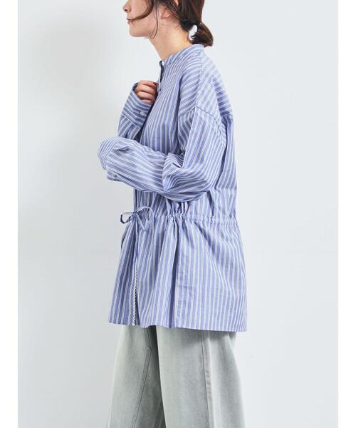 SM2(エスエムツー)の「無地柄アソートドロストブラウス(シャツ/ブラウス・レディース・オフホワイト/ブルー/キナリ・F)」の17枚目の写真