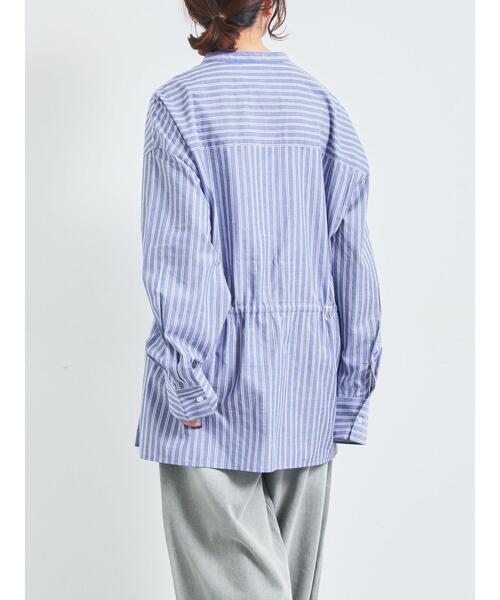 SM2(エスエムツー)の「無地柄アソートドロストブラウス(シャツ/ブラウス・レディース・オフホワイト/ブルー/キナリ・F)」の18枚目の写真