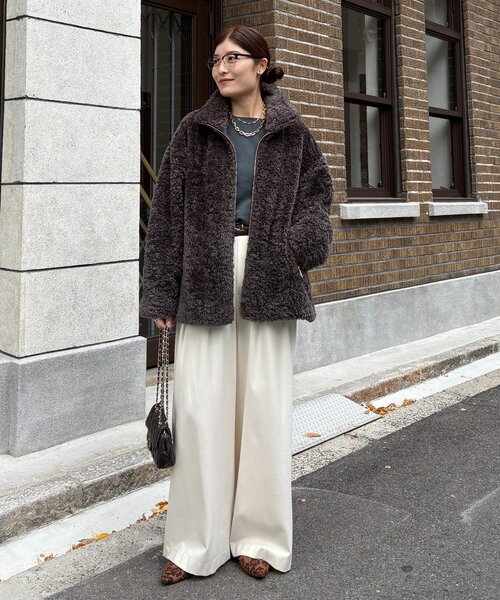 インフルエンサーOKOCHI企画】ボアブルゾン（その他アウター）｜DouDou