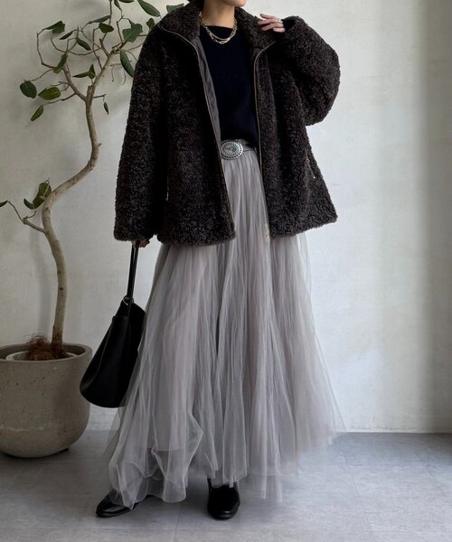 インフルエンサーOKOCHI企画】ボアブルゾン（その他アウター）｜DouDou