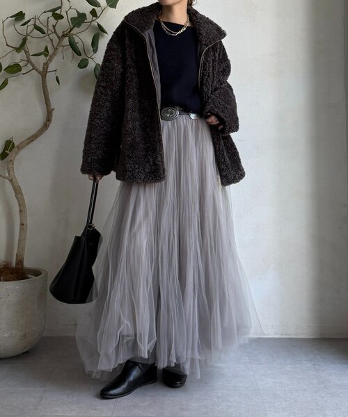 DouDou（ドゥドゥ）の「【インフルエンサーOKOCHI企画】ボアブルゾン