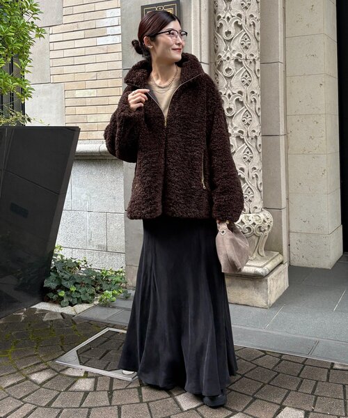 インフルエンサーOKOCHI企画】ボアブルゾン（その他アウター）｜DouDou