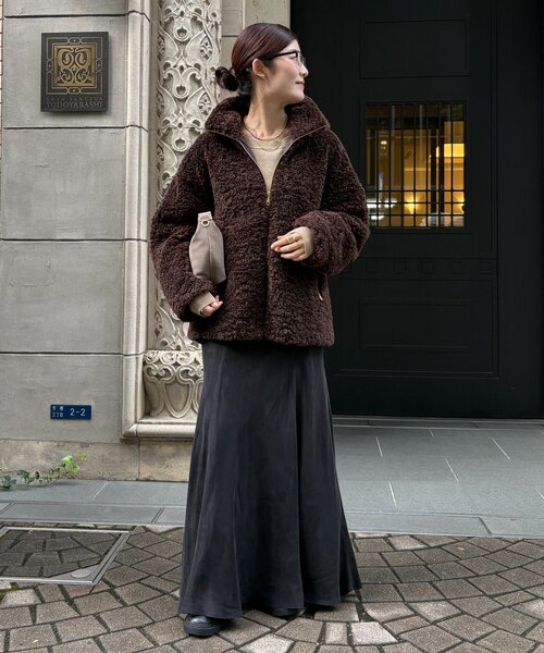 インフルエンサーOKOCHI企画】ボアブルゾン（その他アウター）｜DouDou