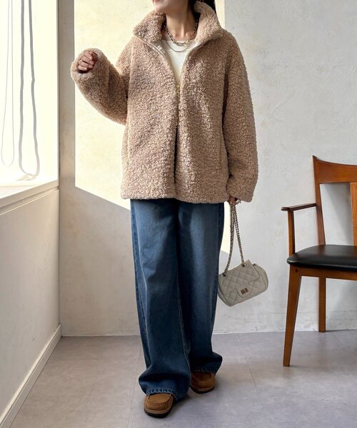 インフルエンサーOKOCHI企画】ボアブルゾン（その他アウター）｜DouDou