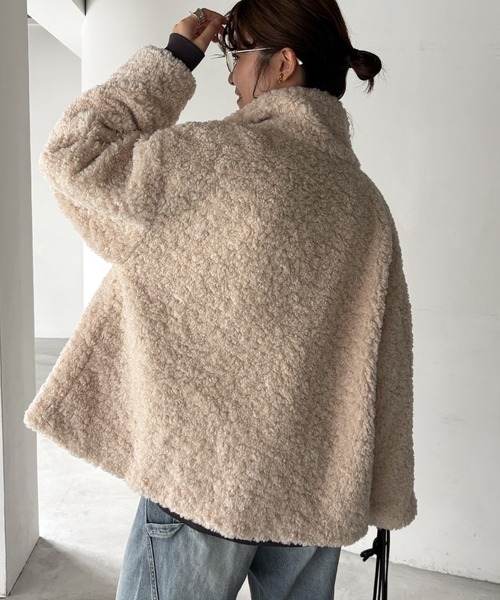 DouDou（ドゥドゥ）の「【OKOCHI企画】ボアブルゾン（その他アウター