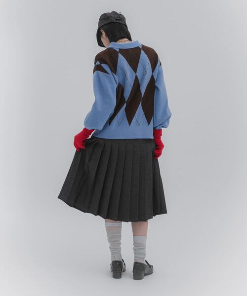 ポロシャツジャガードセーター（ニット/セーター）｜SENSE OF PLACE by