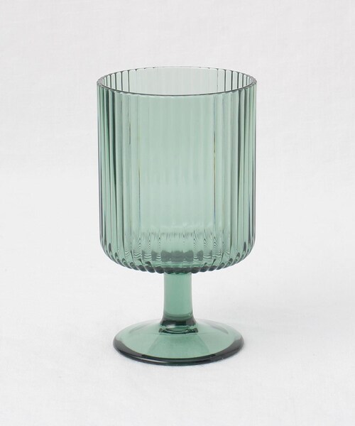 212 KITCHEN STORE(トゥワントゥキッチンストア)の「メサ スタッキングゴブレットグラス 300ml GR <ABODE アボード>(グラス/マグカップ/タンブラー・レディース・その他・00)」の1枚目の写真