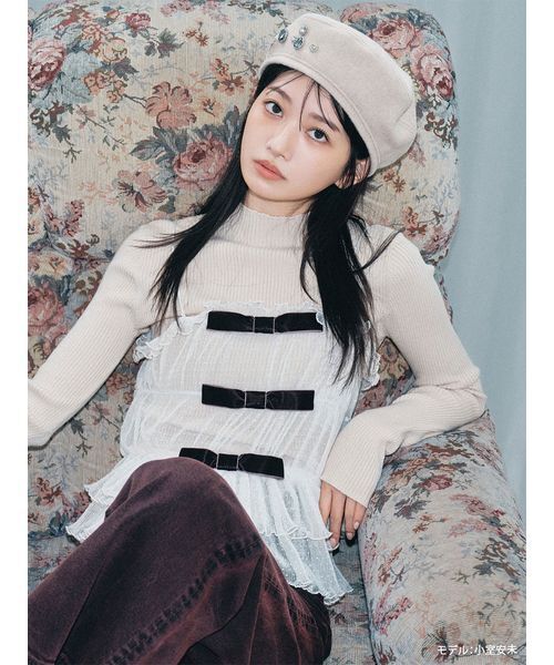 アプワイザーリッシェ　完全完売カラー　定価以下リボンビスチェニット　匿名配送 リボンニットビスチェ[品番：OUTW0000058]｜Outfitter lab