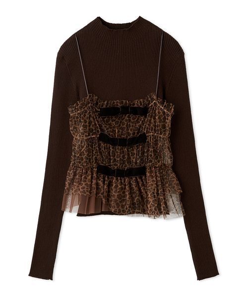 セール】リボンビスチェセットニットトップス（ニット/セーター