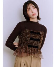LILY BROWN | リボンビスチェセットニットトップス(ニット/セーター)