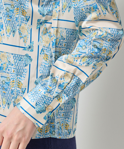 NARACAMICIE（ナラカミーチェ）の「【NARACAMICIE】GENIUS森柄長袖シャツ（シャツ/ブラウス・レディース・ブラウン/グレー・S/M/L/XL）」の11枚目の写真