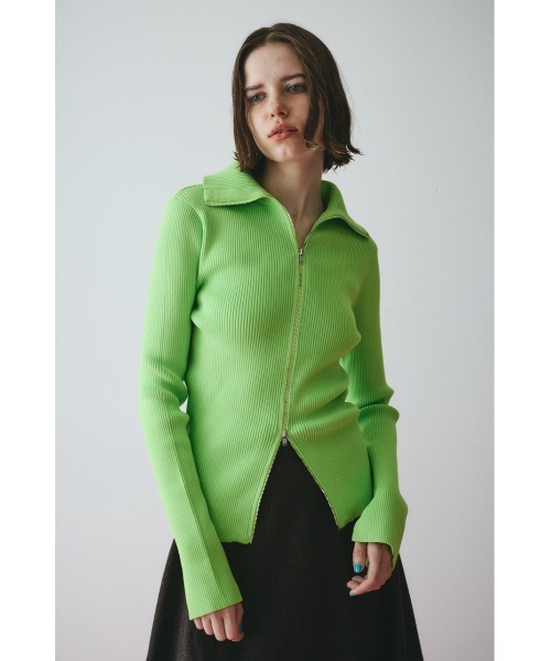 セール】Zip up knit tops ジップアップニットトップス（ニット